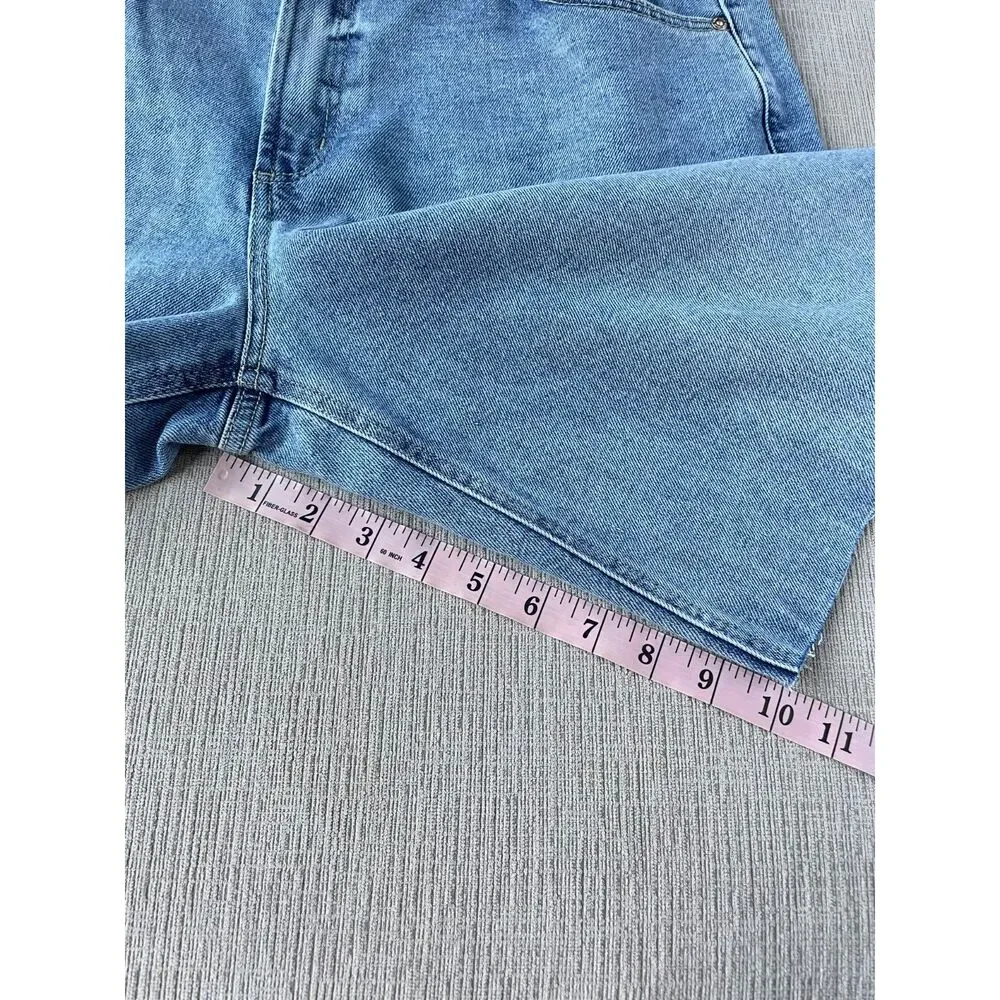 Seven7 long baggy cut off denim shorts, size 14